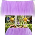 Light Purple Tulle TUTU Table Skirt Cover Birthday Wedding Party Baby Shower Dec