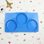 3 Holes Silicone Cake Pie Custard Tart Resin Mold Bakeware Coaster Tray Moulds