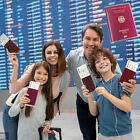 50pcs Passport Cover Transparent Protector Travel Holder Organizer Wallet Cover