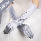 Ladies Long Satin Gloves Opera Costume Bridal Party Prom Wedding Womens Classic