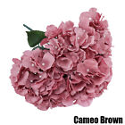 2PCS 6 Heads Hydrangea Flower Artificial Silk Flowers Stem Bouquet Wedding Party