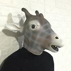 Latex Animal Giraffe Head Mask Costume Halloween Head Mask Costume Fancy Dress A