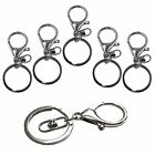 20x Swivel Keyring Lobster Clasps Keychain Key Ring Clasp Lanyard Trigger Silver