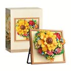 Flower Plant Building Set Sunflower Gift For Adult DIY Home Office Decoration AU