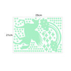 Glow In The Dark Rainbow Moon Stars Unicorn Wall Sticker Kids Room Fun Decor