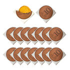 100PCS Food Packaging Gold Coin Box French Fries Bread Takeaway Packaging Boxes