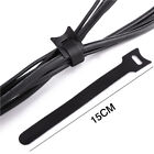 200PCS Reusable Cable Tie Nylon Hook Loop Strap Cord Ties PC TV Organiser New AU