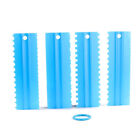 4Pcs Cake Decorating Icing Smoother Edge Frosting Scraper Comb Pastry Spatulas