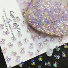 48Pcs/Box Sparkle Nail Art Rhinestones 3D Cute Bear Resin Gems Nails Manicure