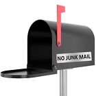 No Junk Mail Door Sign Engraved Plaque Letterbox Sign Self Adhesive Tape