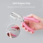 2PCS Paper Hand Hole Punch Cutter Manual Puncher Circle Heart Star Soft Grip AU