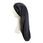 Sleep Cap Satin Silk Bonnet Wrap Hat Headwear Hair Sock Long Head Cover Turban