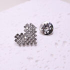 Heart Brooch Cardigan Button Sweater Coat Pin Fashion Corsage Jewelry Accessory