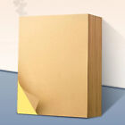 100X A4 Self Adhesive Brown Kraft Sticker Paper Sheet Label Laser Inkjet Printer