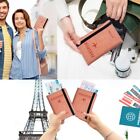 Slim Leather Travel Passport Wallet Holder RFID Blocking ID Card Case Cover