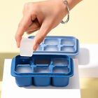 3/6X Large Ice Cube Tray Mold With Lid Home Kitchen Ice Maker Plastic Mould Tool