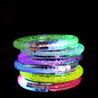 100x LED Bracelets Glow Bangle Light Up Wristbands Neon Bracelet for Kids Adults