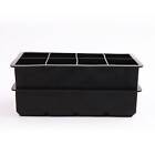 2x 8 Grids Whiskey Silicone Maker Ice Cube Tray Mould Large Mold Giant Square