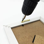 100Sets Sawtooth Picture Frame Hangers Oil Hanging Wall Hooks + Screws Black AU