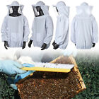 2PCS Bee Keeping Suit Protective Coat Pull Tops Beekeeping Smock Jacket Veil Hat