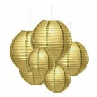 1-20X Gold Round Japanese Paper Lantern 20/30/40cm Party Passage Festival Decor