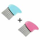 2x Stainless Steel Crinkle Cutter Wavy Vegetable Potato Chip Slicer Knife Blade