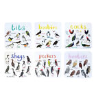 Set of 6 Bird Pun Coasters Funny Coasters for Drinks Kitchen Bar Decoration Gift