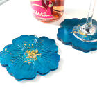 Flower Coaster Pad Casting Mold Resin Craft DIY Silicone Cup Mat Making Mould AU