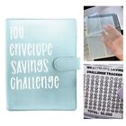 2PCS 100 Envelope Challenge Binder Budget Binder Savings Challenge Planner Book