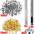 103pcs Eyelet Punch Die Tool Kits + 6mm Eyelets Grommet Washer For Leather Craft