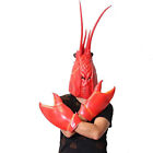 Funny Crab Lobster Claws Gloves Headdress Cosplay Party Latex Novelty Toy Set