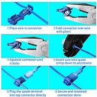 60pcs T-Tap Electrical Wire Crimp Terminals Quick Splice Cable Connectors Kit AU