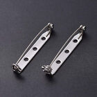 100X 20/32mm Brooch Backs Safety Bar Pins Craft Catch Badge Fasteners Jewellery