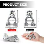 2 PAIR DC 12V-24V Car Battery Terminals Positive Negative Connectors Clamp Clip