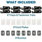 Pool Cover Roller Attachment Straps Kit 8PCS for Swimming Solar Pool Stock AU