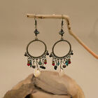 Bohemian Geometric Dreamcatcher Tassel Earrings Stylish Women's Fashion Jewelry