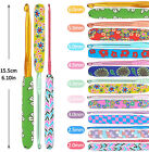 9X Colourful Soft Crochet Hook Set Ergonomic Handles Knitting Needles Sewing AU