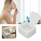 Small Plastic Desktop Storage Box with Lid Organizer Bucket for Office Home Use