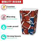 24pcs Football Party Popcorn Cookie Boxes Touchdown Celebration Dessert Supplies