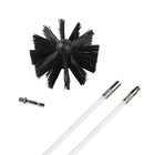 Chimney Sweep Kit Flexible Rod Flue Brush Fireplace Duct Pipe Cleaning Tools