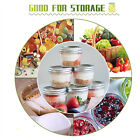 12 PCS Glass Jars with Lid Small Food Candy Storage Mason Jam Bottle Containe