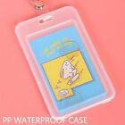 12pcs Quality Vertical Clear Card ID Holder Sleeve Office Name Tag Pass lanyard