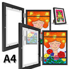 1PC Kids Art Frames Children Art Project Wooden Artwork Display Hold 50 Picture