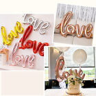 5pcs Jumbo Love Pink Foil Balloon Wedding Script Handwriting Home Decorations