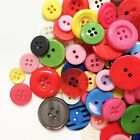 1000x Candy Button Resin Round Mixed Color 9-20mm Craft Plastic Sewing Christmas