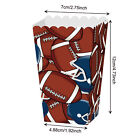 24pcs Football Party Popcorn Cookie Boxes Touchdown Celebration Dessert Supplies