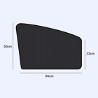 4PCS Magnetic Car Window Sun Shade UV Protection Front+Rear Side Window Curtain
