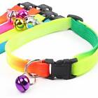 5PCS Dog Kitten Puppy Collar Adjustable Harness Pet Cat Neck Strap with Bell AUS