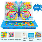 Mushroom Nails Puzzle Pegboard Jigsaw Creative DIY Peg 3D Kids Educational Toys