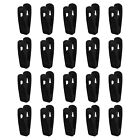 20-60x Non-Slip Velvet Hanger Clips Clothes Pant Skirt Coat Strong Finger Clips